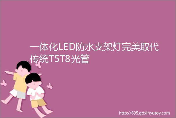 一体化LED防水支架灯完美取代传统T5T8光管