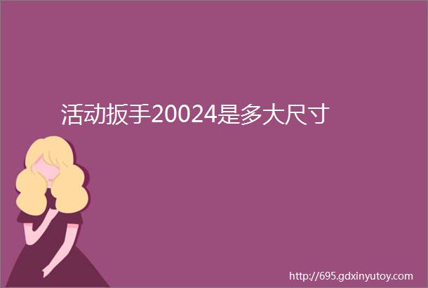 活动扳手20024是多大尺寸