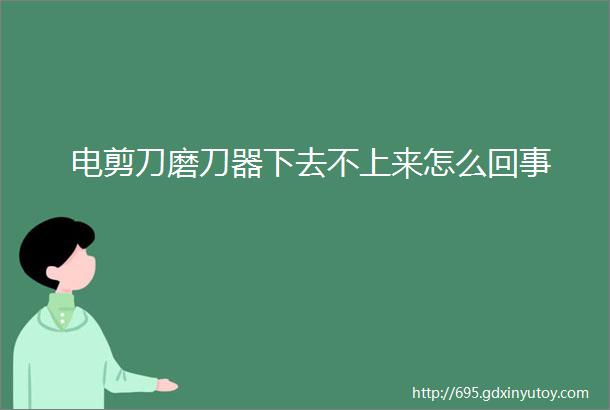 电剪刀磨刀器下去不上来怎么回事