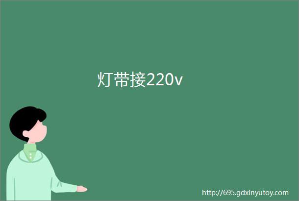 灯带接220v