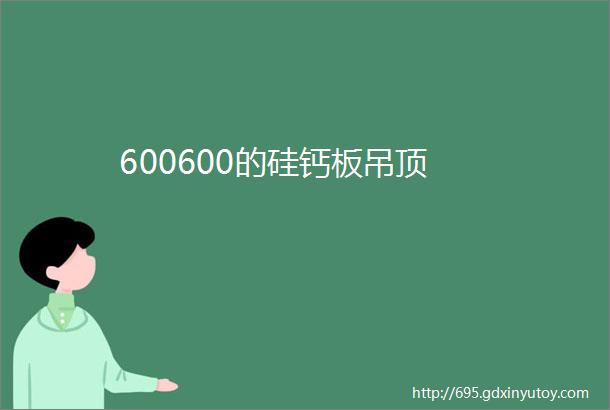 600600的硅钙板吊顶