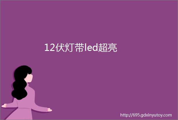 12伏灯带led超亮