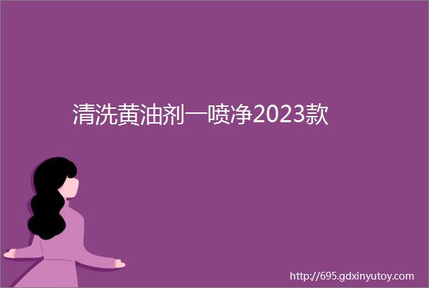 清洗黄油剂一喷净2023款