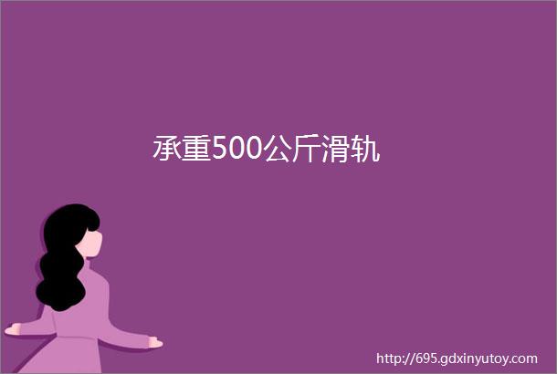 承重500公斤滑轨