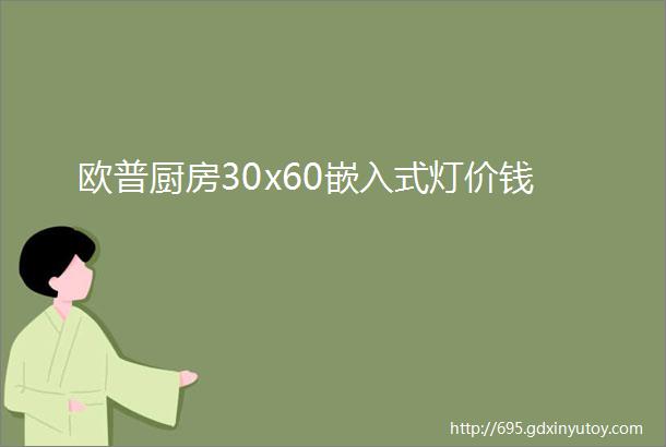 欧普厨房30x60嵌入式灯价钱