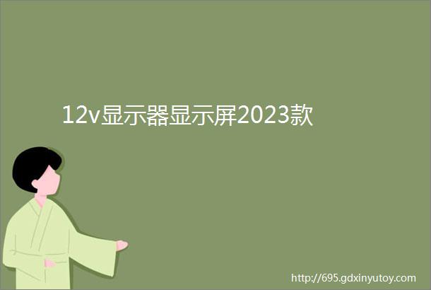 12v显示器显示屏2023款