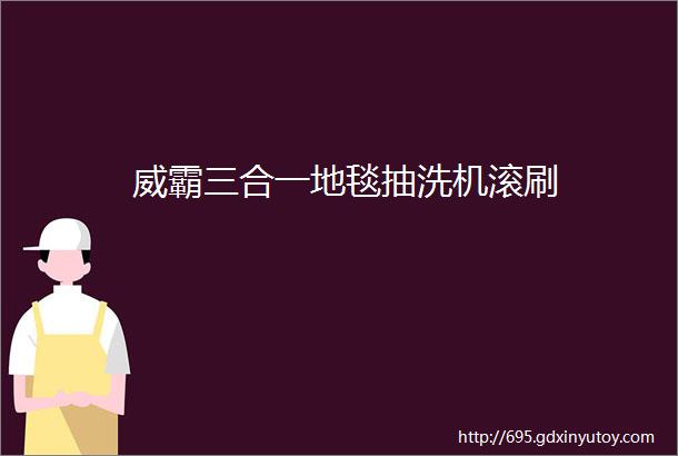 威霸三合一地毯抽洗机滚刷