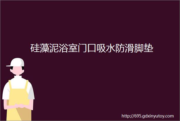 硅藻泥浴室门口吸水防滑脚垫