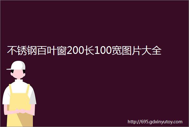 不锈钢百叶窗200长100宽图片大全