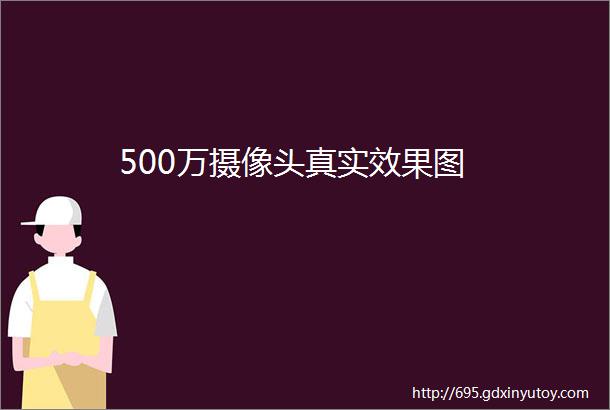 500万摄像头真实效果图