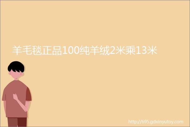 羊毛毯正品100纯羊绒2米乘13米