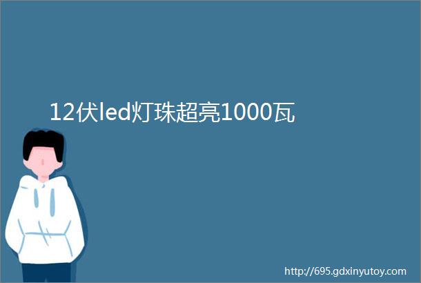 12伏led灯珠超亮1000瓦