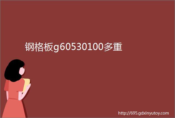 钢格板g60530100多重