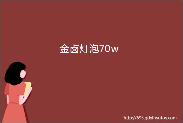 金卤灯泡70w