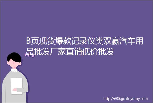 B页现货爆款记录仪类双赢汽车用品批发厂家直销低价批发