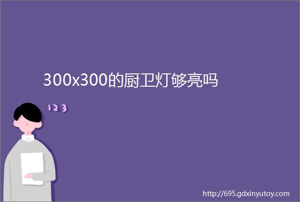 300x300的厨卫灯够亮吗