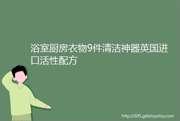 浴室厨房衣物9件清洁神器英国进口活性配方