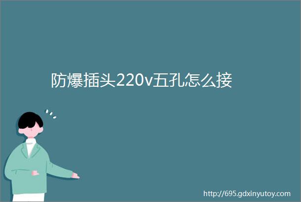 防爆插头220v五孔怎么接